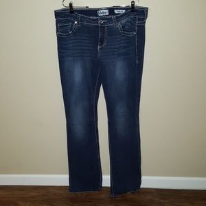 Womens buckle jeans
